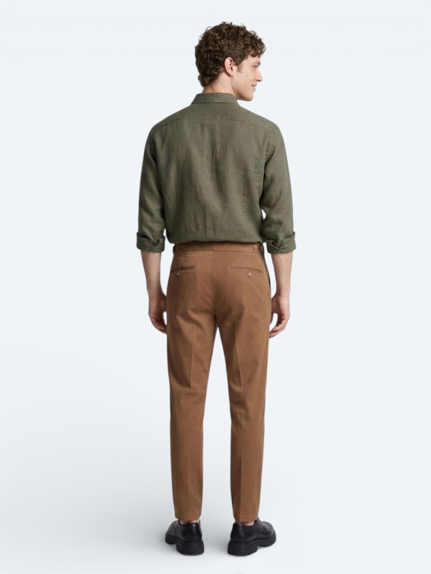 Mink Weaving Regular Fit Casual Cotton Blended Trousers - 10