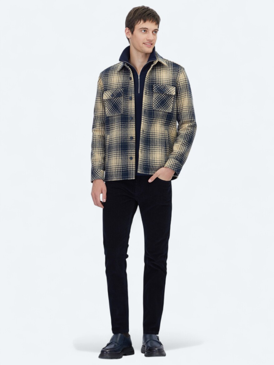 Navy Blue Overshirt - 2