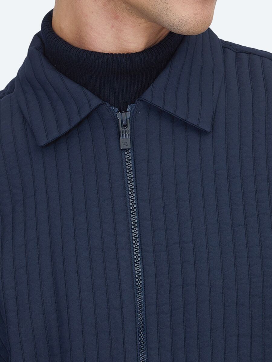 Navy Blue Overshirt - 4