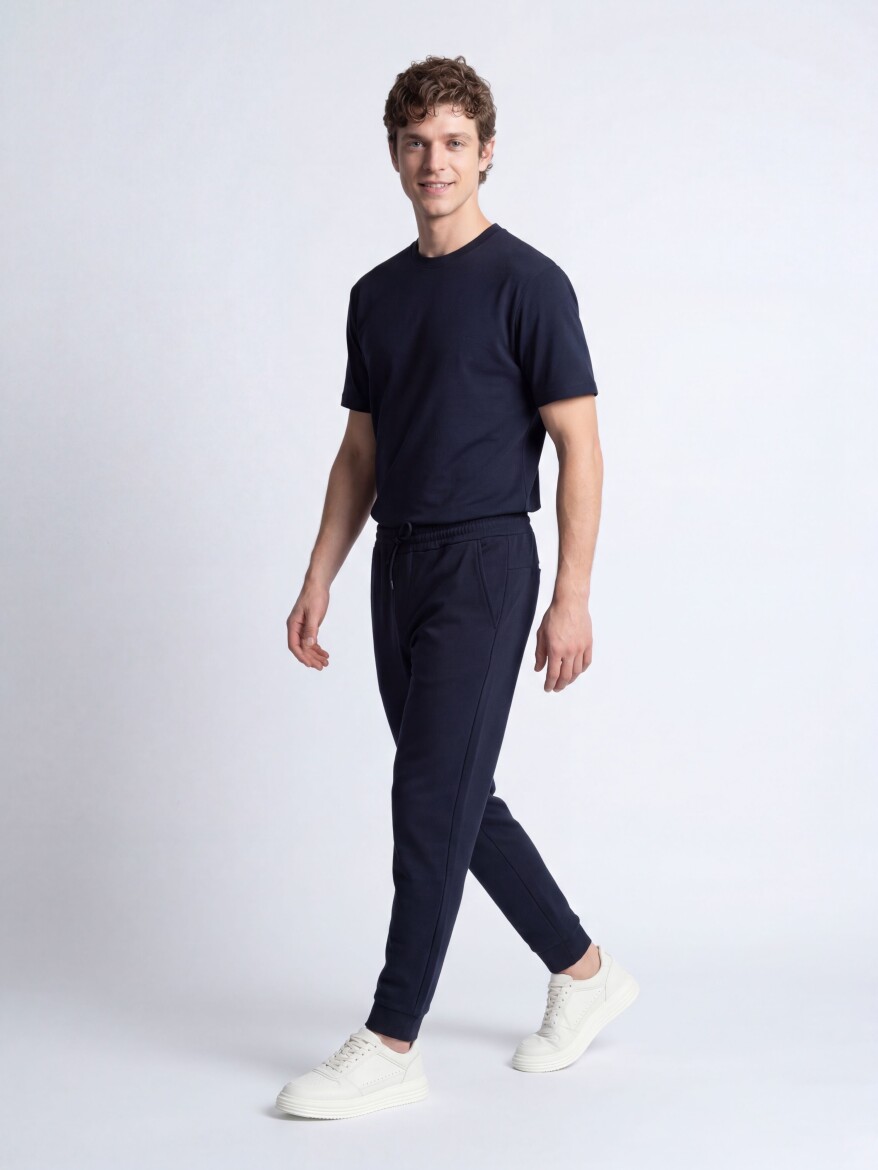 Navy Blue Plain T-Shirt 