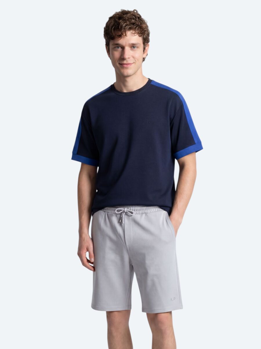 Navy Blue Plain T-Shirt - 2