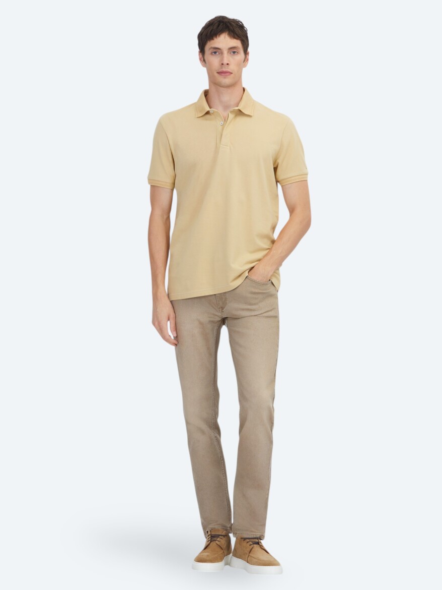 Oil Green Plain 100% Cotton T-Shirt 