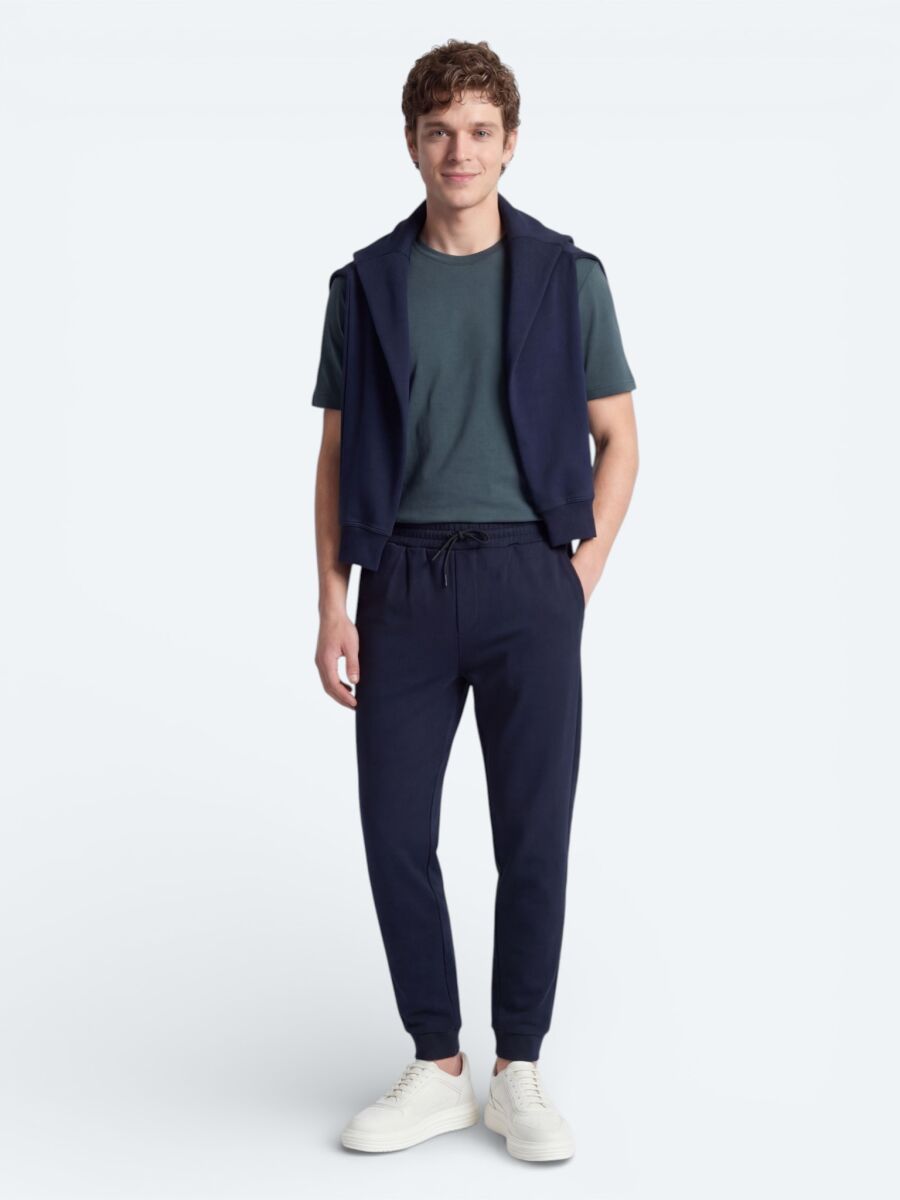 Petrol Blue Plain T-Shirt - 4