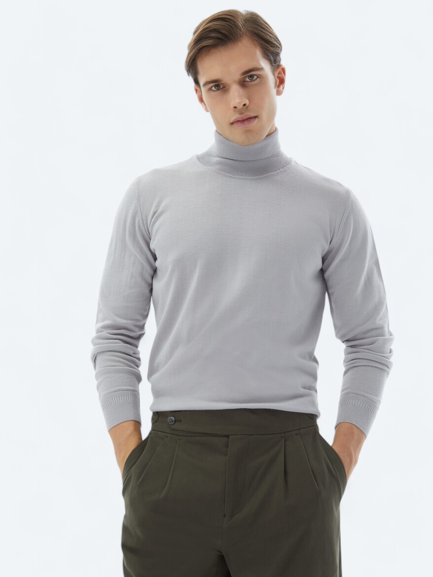 Purple Knitwear Sweatshirt - 2