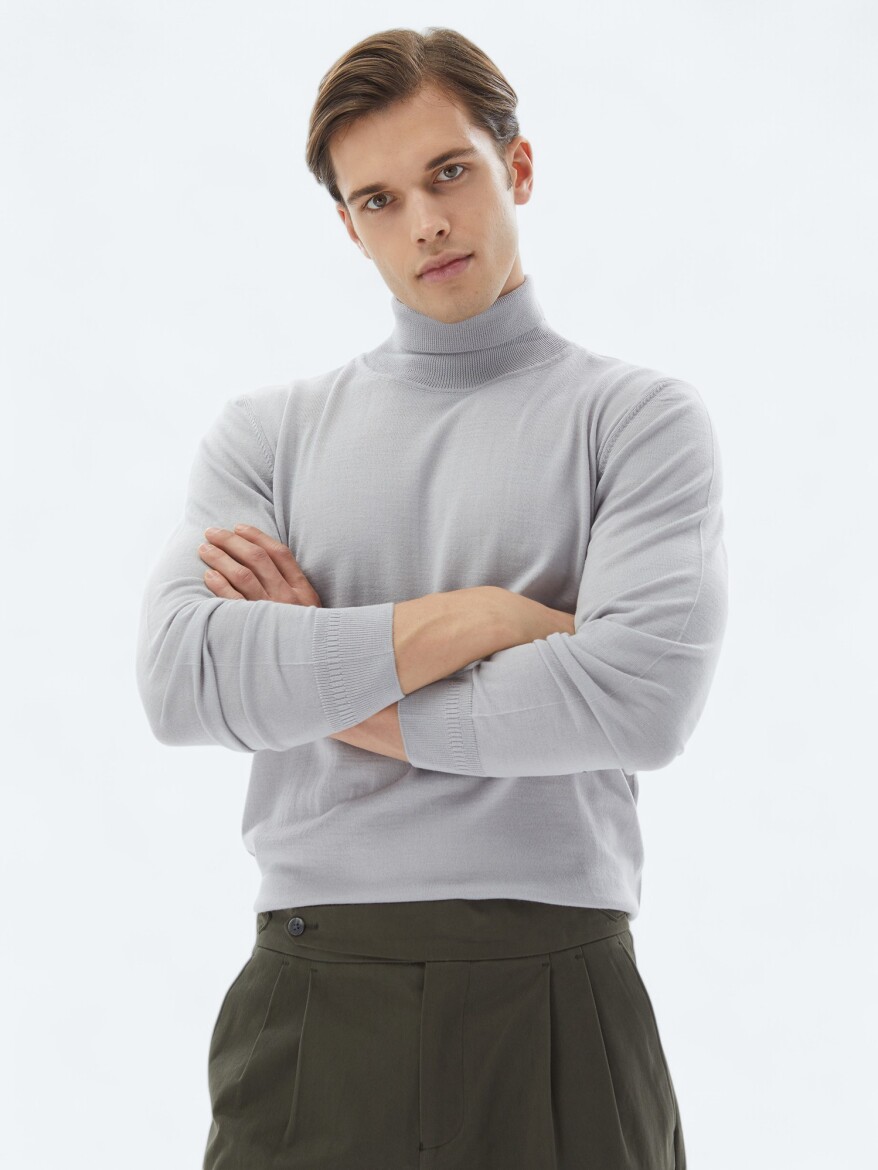 Purple Knitwear Sweatshirt - 4