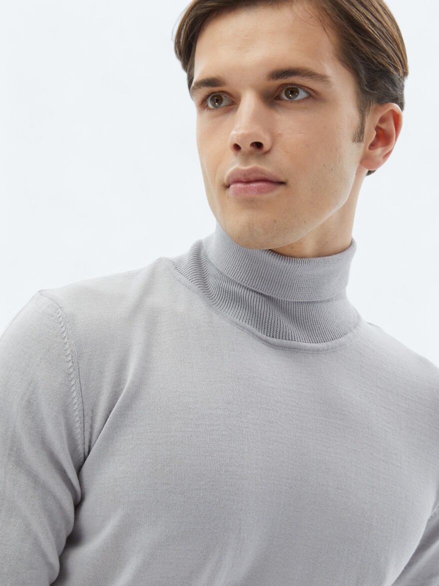 Purple Knitwear Sweatshirt - 5