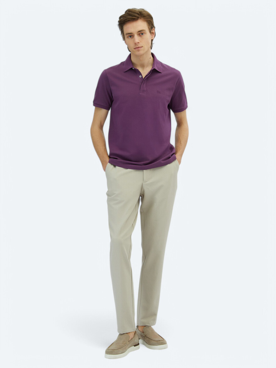 Purple Plain 100% Cotton T-Shirt 