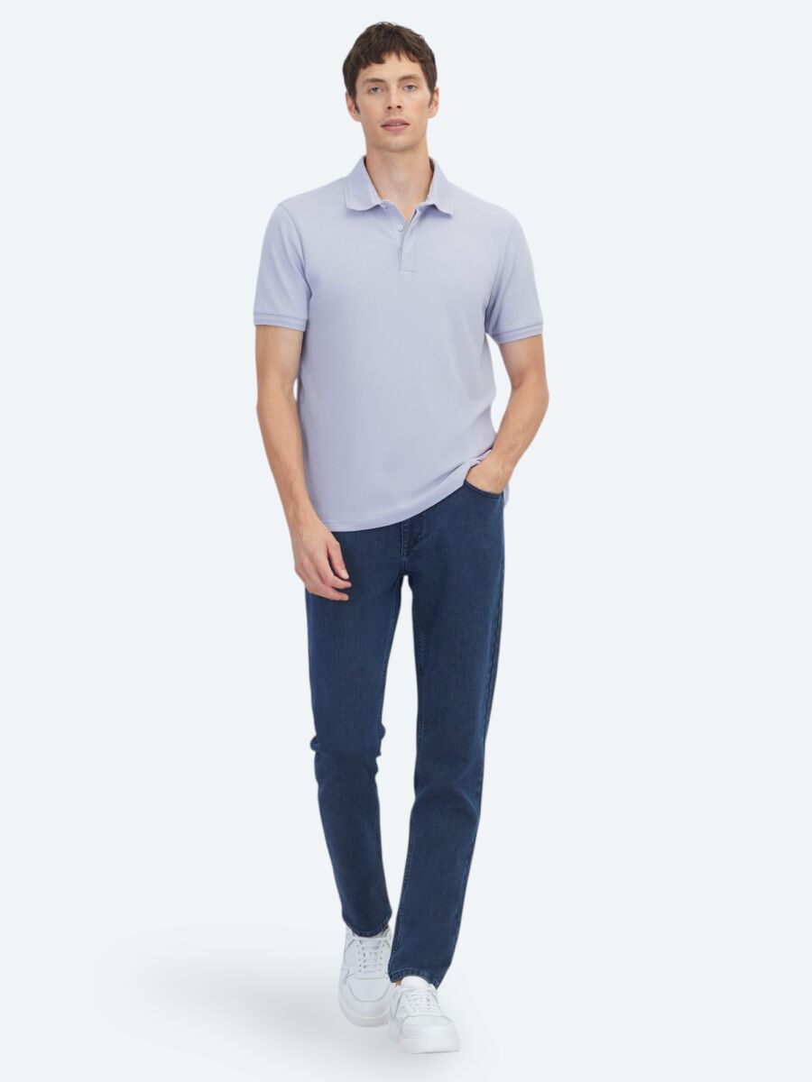 Purple Plain 100% Cotton T-Shirt - 2