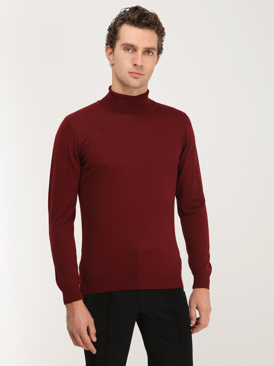 Red Knitwear Sweatshirt - 2