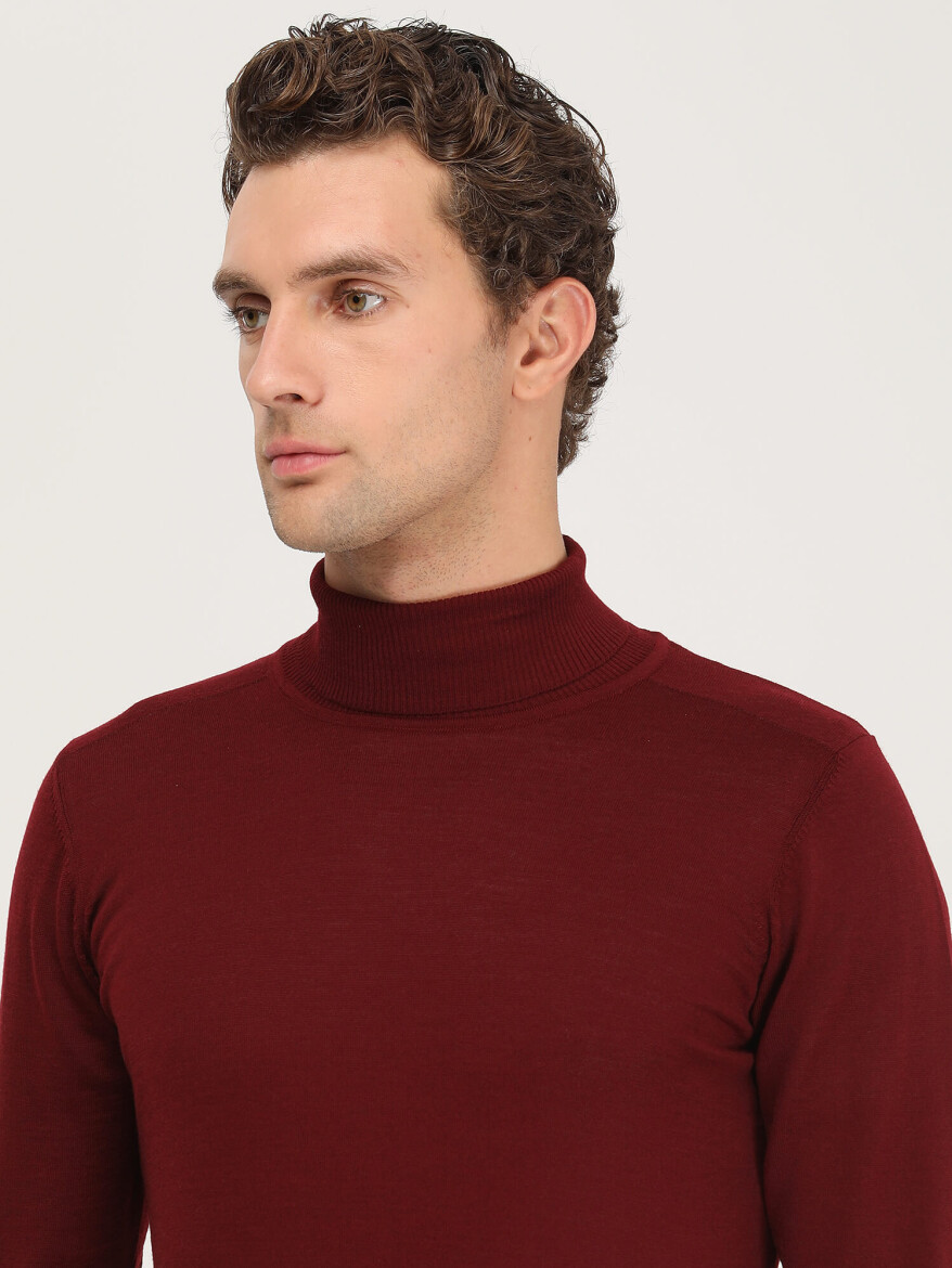 Red Knitwear Sweatshirt - 3