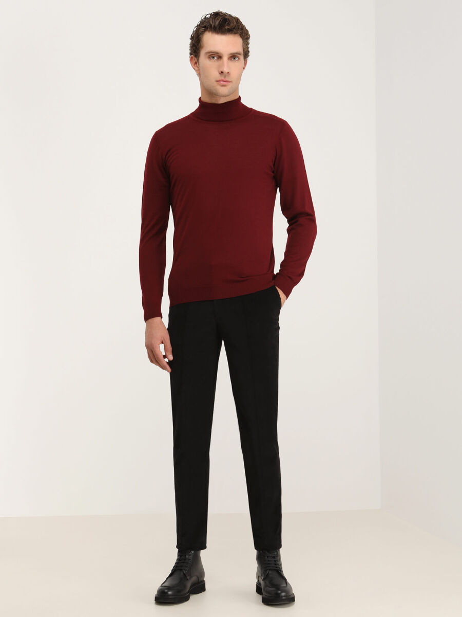 Red Knitwear Sweatshirt - 4