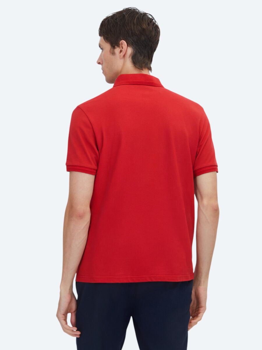 Red Plain 100% Cotton T-Shirt - 5