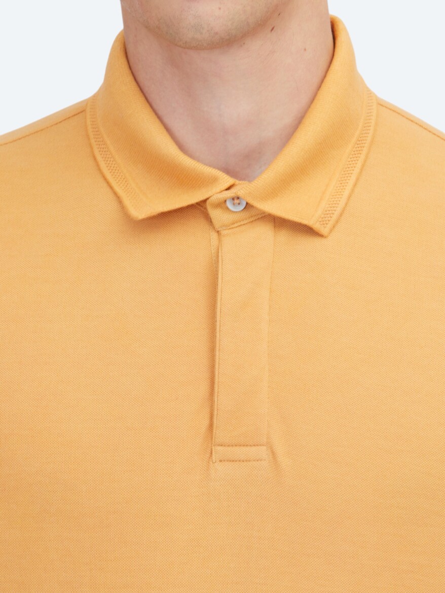 Saffron Plain 100% Cotton T-Shirt - 4