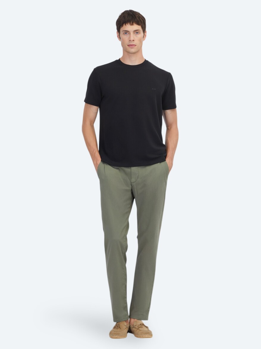 Siyah Düz T-Shirt - 2