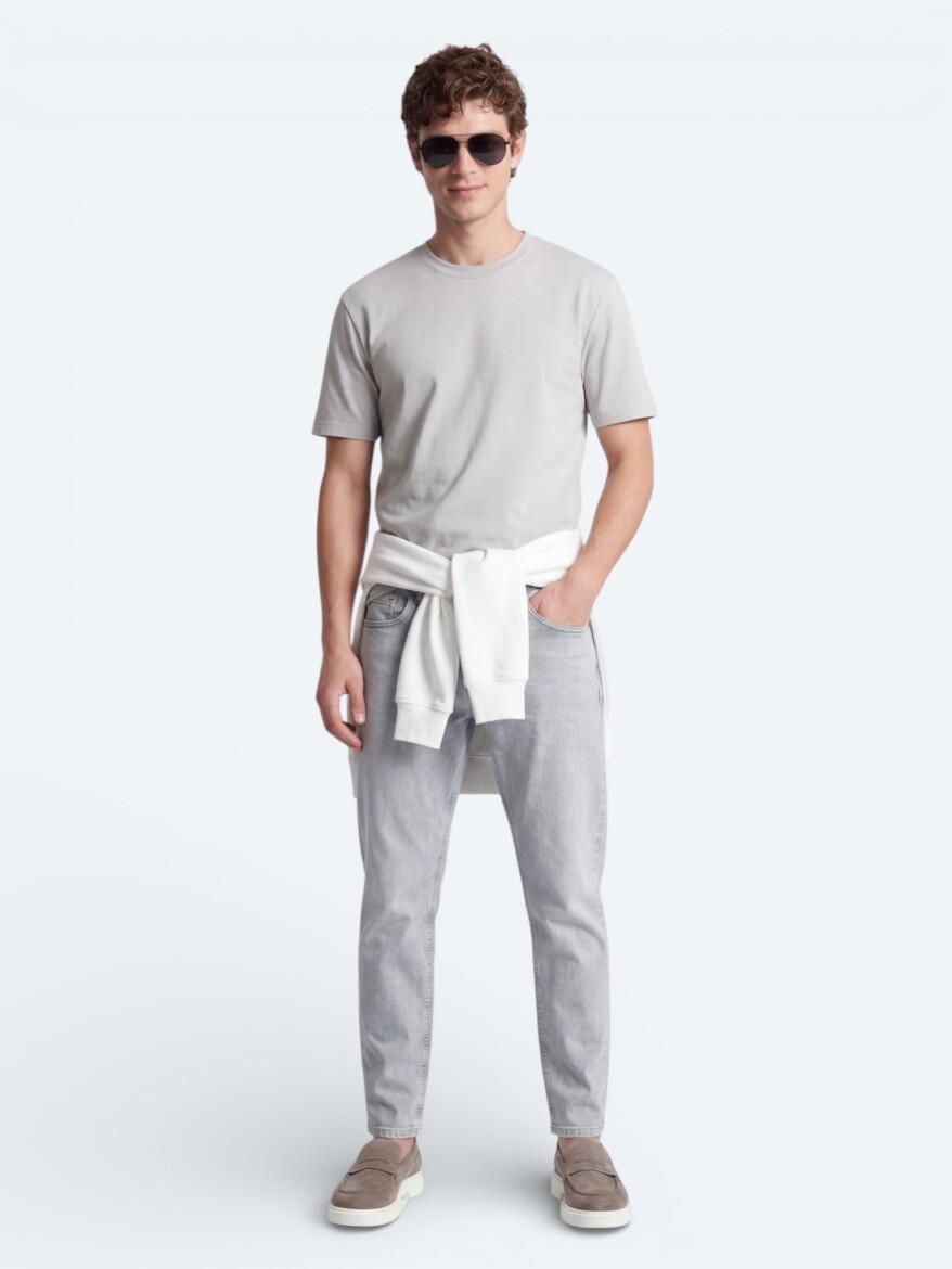 Stone Plain T-Shirt - 4