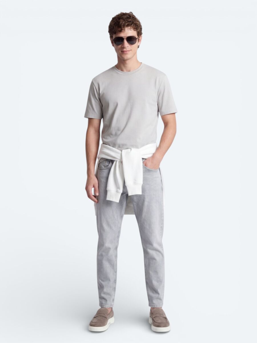 Stone Plain T-Shirt - 4