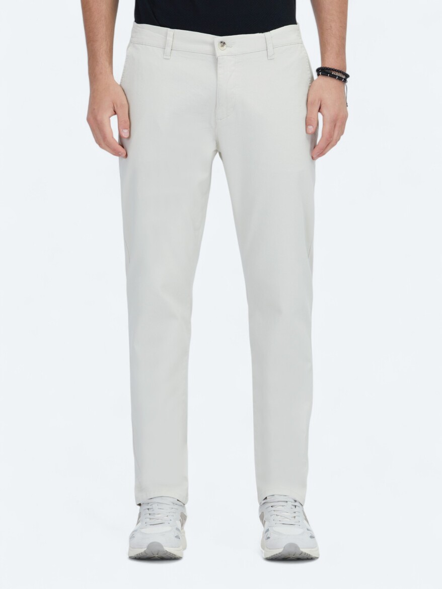 Stone Weaving Jogging Fit Casual Cotton Blended Trousers - KİP