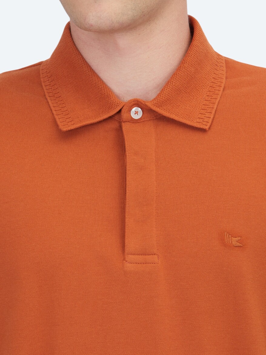 Tile Red Plain 100% Cotton T-Shirt - 4