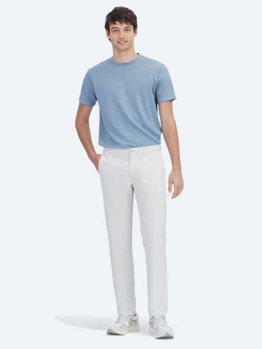 Vizon Düz Dokuma Slim Fit Casual Pantolon - KİP