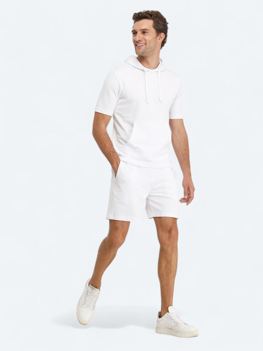 White Hooded Sweatshirt - 2