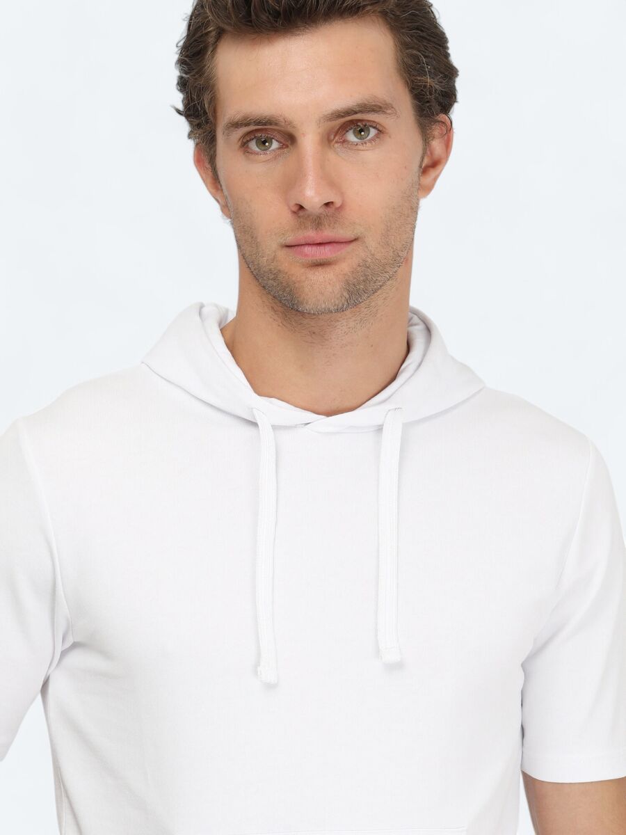 White Hooded Sweatshirt - 3