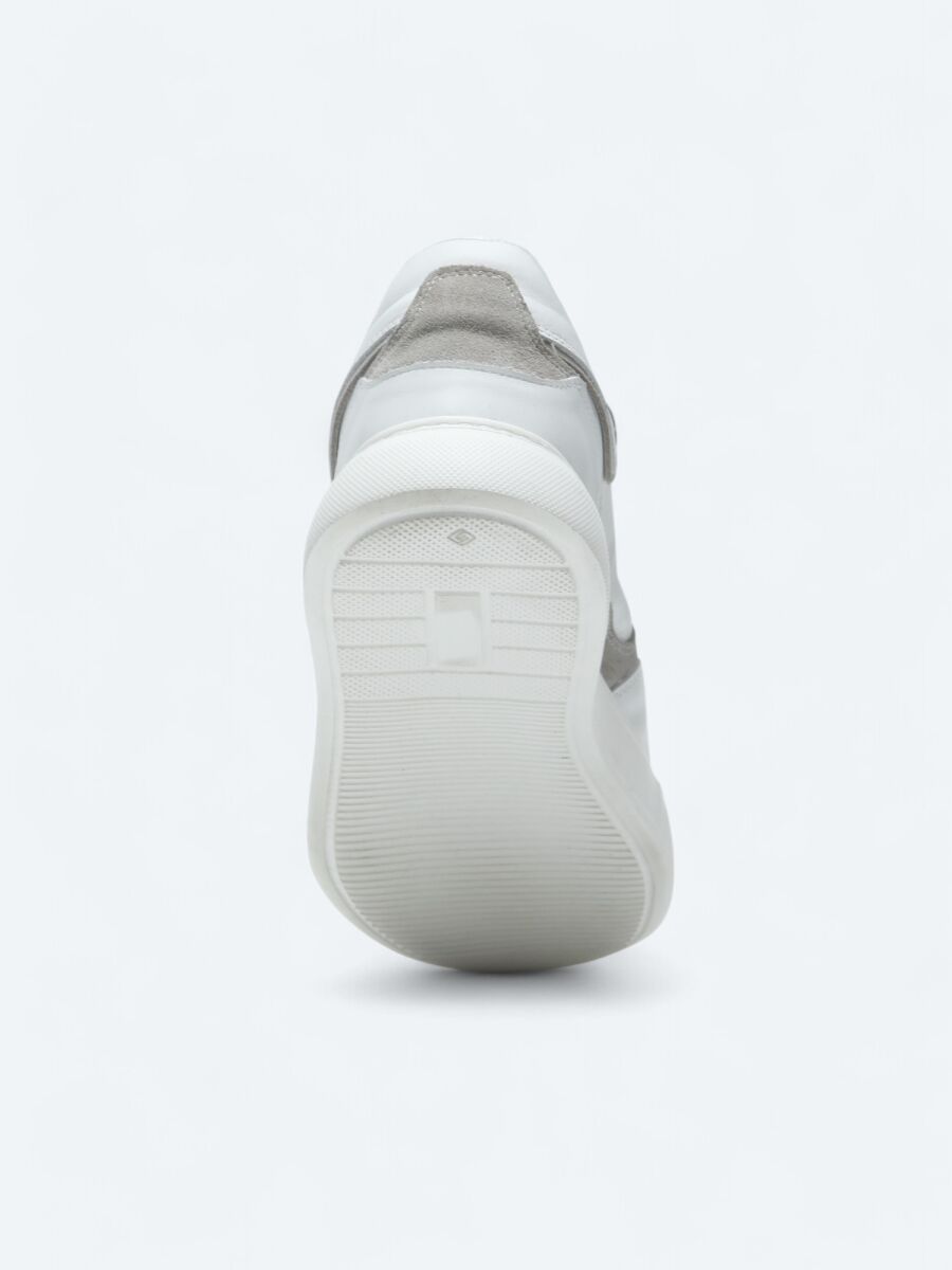 White Leather Sneaker - 4