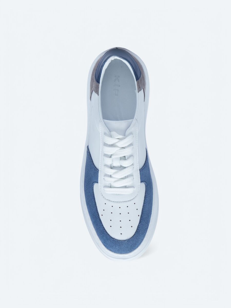 White Leather Sneaker - 3