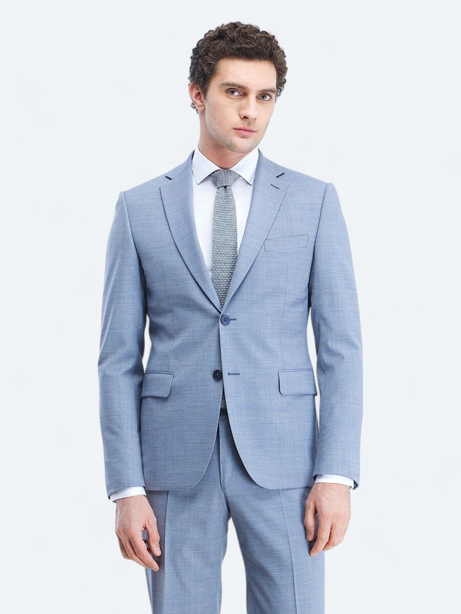 White Plain Regular Fit Weaving Classical Cotton Blended Shirt - 3